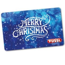 Geschenkkarte Christmas BLAU